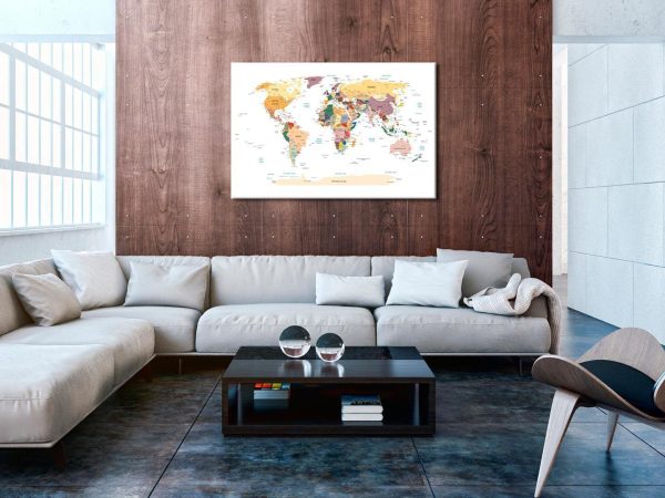 Decorative Pinboard - World Map - Image 2