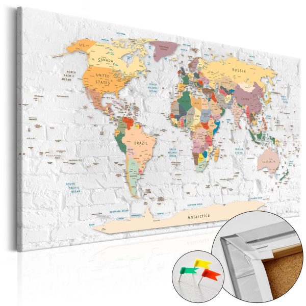 Decorative Pinboard - World's Walls
