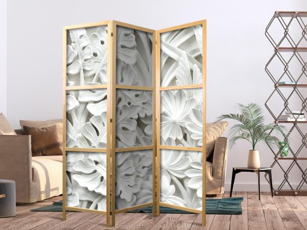 Japanese Room Divider - Alabaster Garden I - Image 2