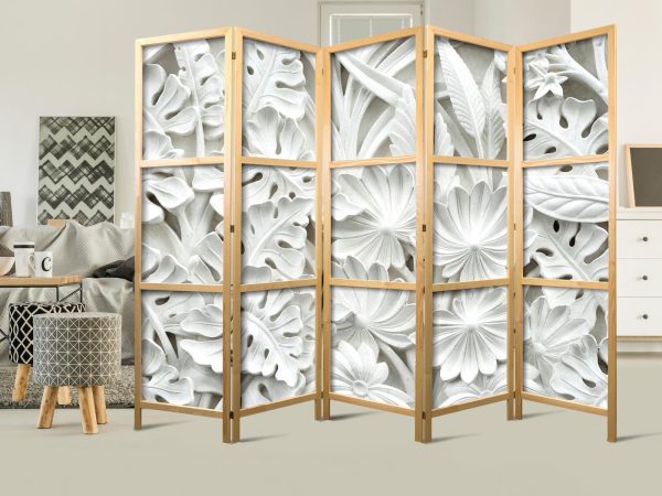 Japanese Room Divider - Alabaster Garden III - Image 3