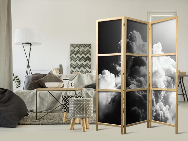 Japanese Room Divider - Clouds Like from Dreams: Let the Sun Illuminate Your Day – A Visual Feast - Image 2