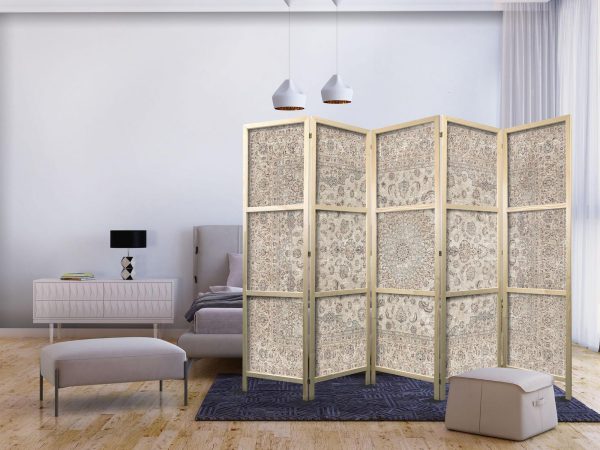 Japanese Room Divider - Desert Nights - Ornamented Persian Carpet in Muted Colors - Image 2