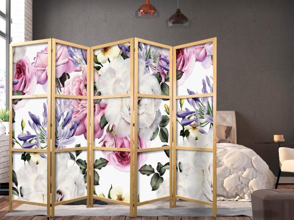 Japanese Room Divider - Floral Glade II