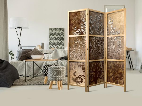 Japanese Room Divider - Golden Flourishes I - Image 2