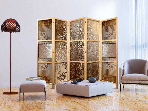 Japanese Room Divider - Golden Flourishes II - Image 2