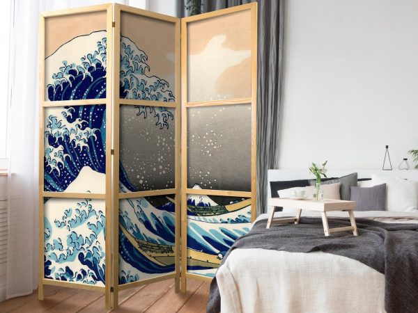 Japanese Room Divider - Great Wave in Kanagawa I - Image 2