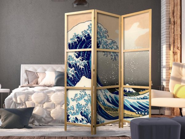 Japanese Room Divider - Great Wave in Kanagawa I - Image 3