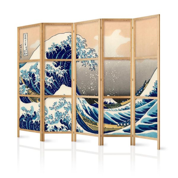 Japanese Room Divider - Great Wave in Kanagawa II