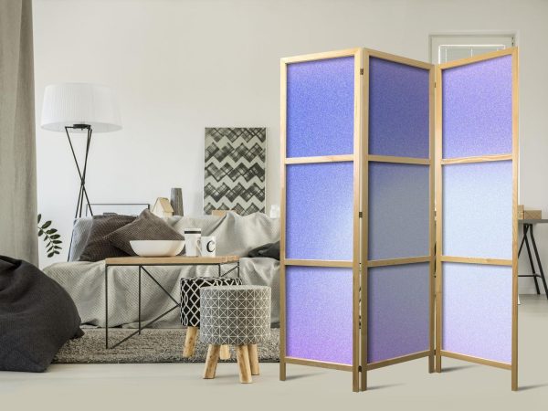Japanese Room Divider - Heather Mist - Delicate Gradient Composed of Various Shades of Violet - Image 2