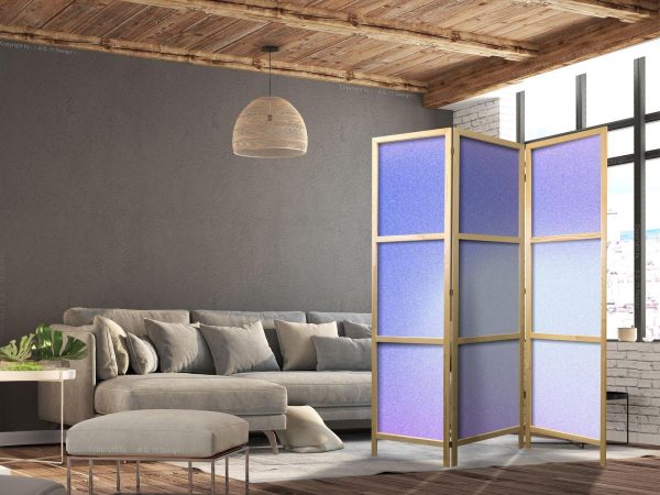 Japanese Room Divider - Heather Mist - Delicate Gradient Composed of Various Shades of Violet - Image 3