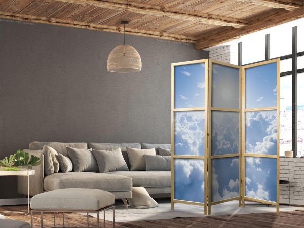 Japanese Room Divider - Heavenly Calm: Warm Rays of the Sun - Image 3