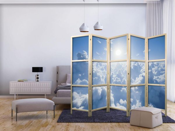 Japanese Room Divider - Heavenly Calm: Warm Rays of the Sun - Image 2