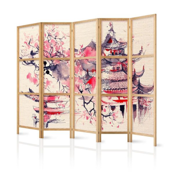Japanese Room Divider - In a Temple
