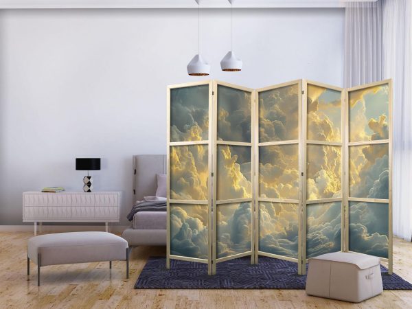 Japanese Room Divider - Last Breath of the Day: Clouds Illuminated by Evening Glow - Image 2