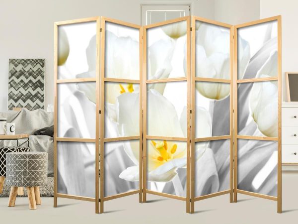 Japanese Room Divider - Luminous Tulips II