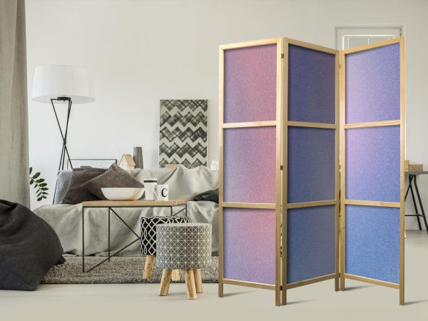 Japanese Room Divider - Rainbow Gradient - Delicate Multicolored Gradient Resembling Mist - Image 2