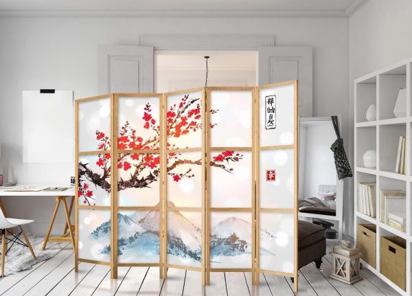 Japanese Room Divider - Style: Fuji Mountain II - Image 3