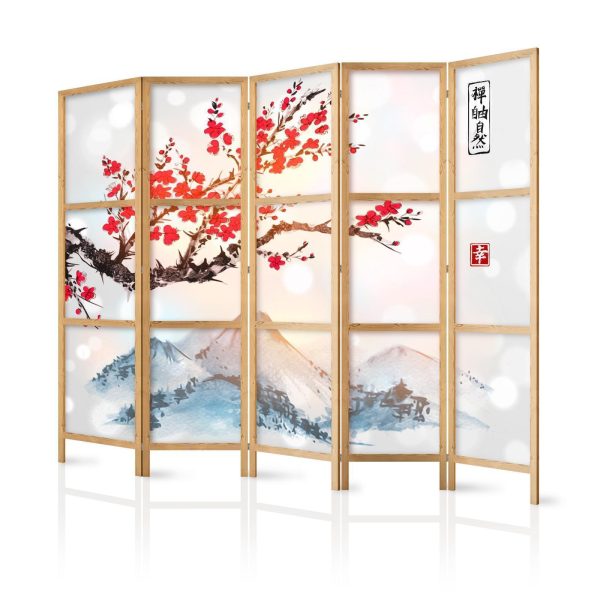Japanese Room Divider - Style: Fuji Mountain II