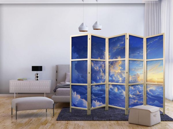Japanese Room Divider - When the Sky Becomes a Canvas: Artistic Creation of Nature in the Clouds - Image 2