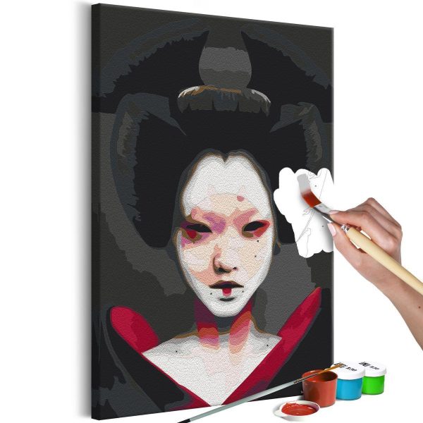 Paint By Numbers Kit - Black Geisha