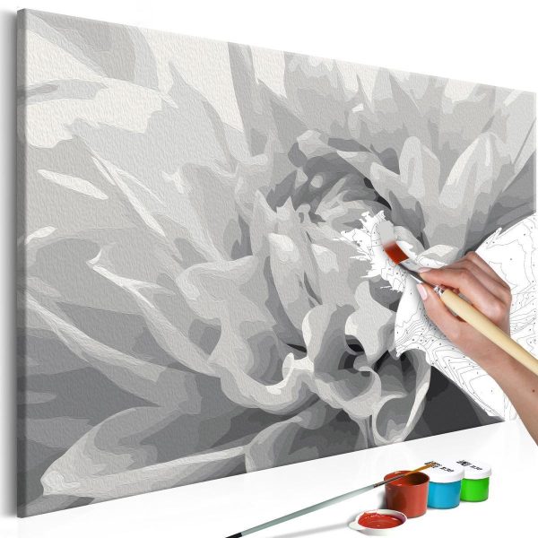 Paint By Numbers Kit - Black & White Flower