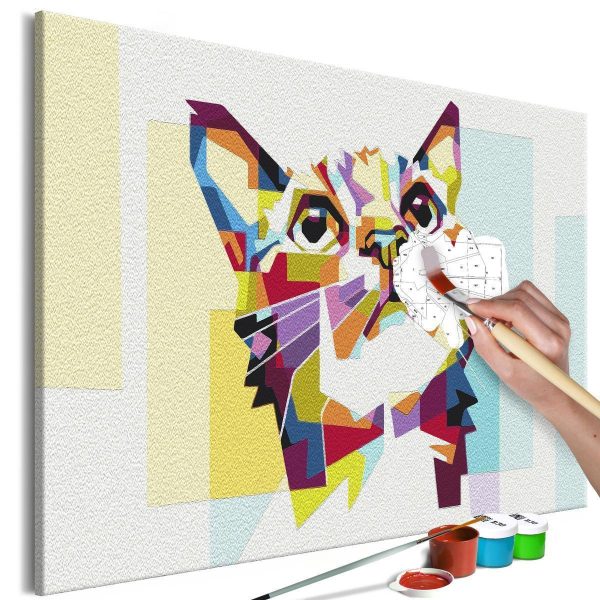 Paint By Numbers Kit - Cat and Figures