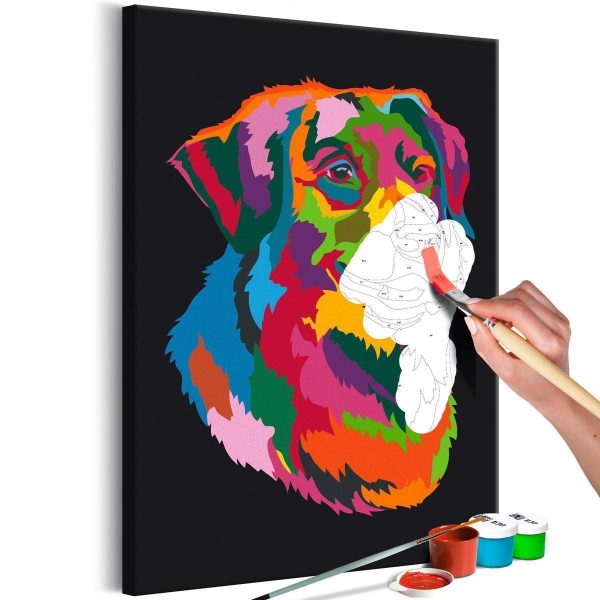 Paint By Numbers Kit - Colourful Dog