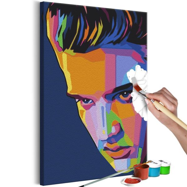 Paint By Numbers Kit - Colourful Elvis
