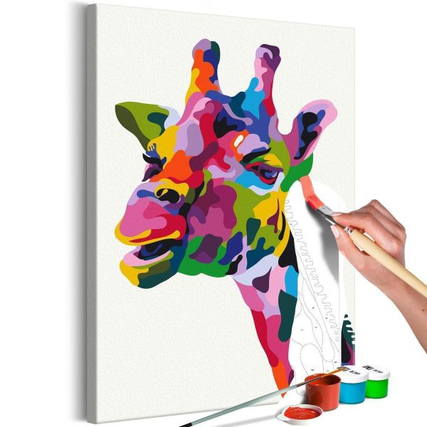 Paint By Numbers Kit - Colourful Giraffe