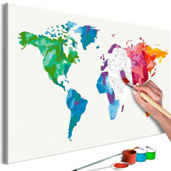 Paint By Numbers Kit - Colours of the World