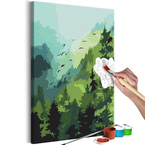 Paint By Numbers Kit - Forest and Birds