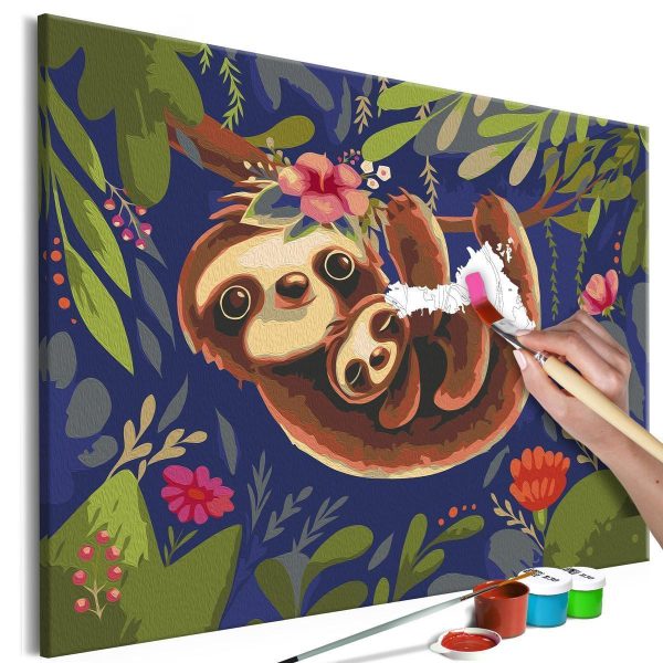 Paint By Numbers Kit - Friendly Sloths