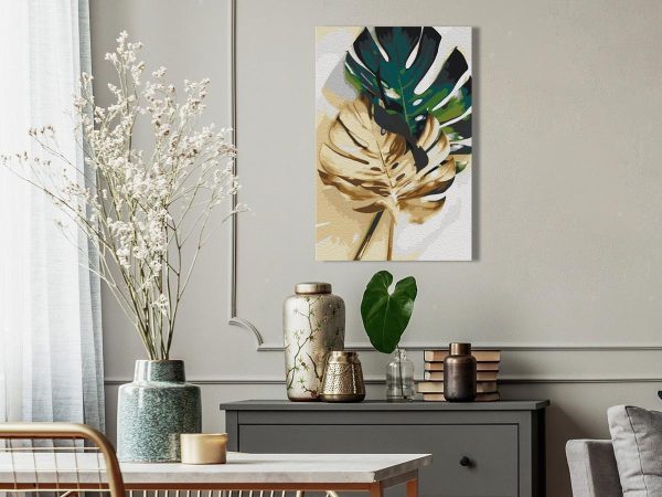 Paint By Numbers Kit - Golden Monstera