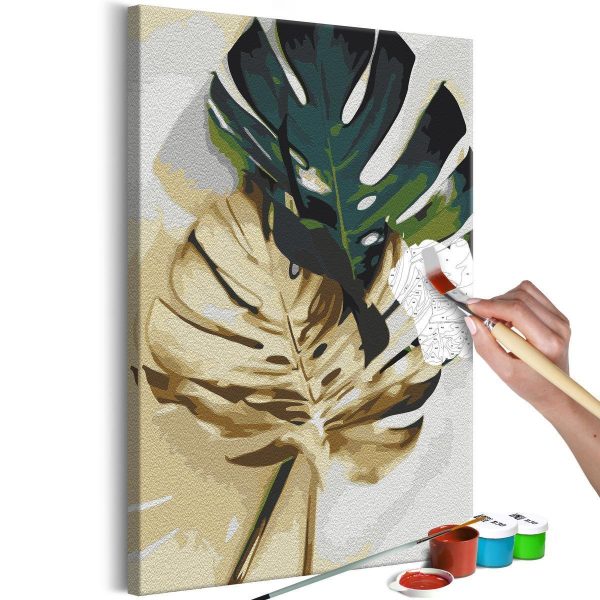 Paint By Numbers Kit - Golden Monstera