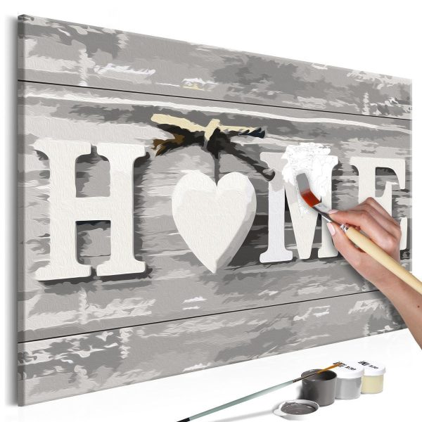 Paint By Numbers Kit - Home (Letters)