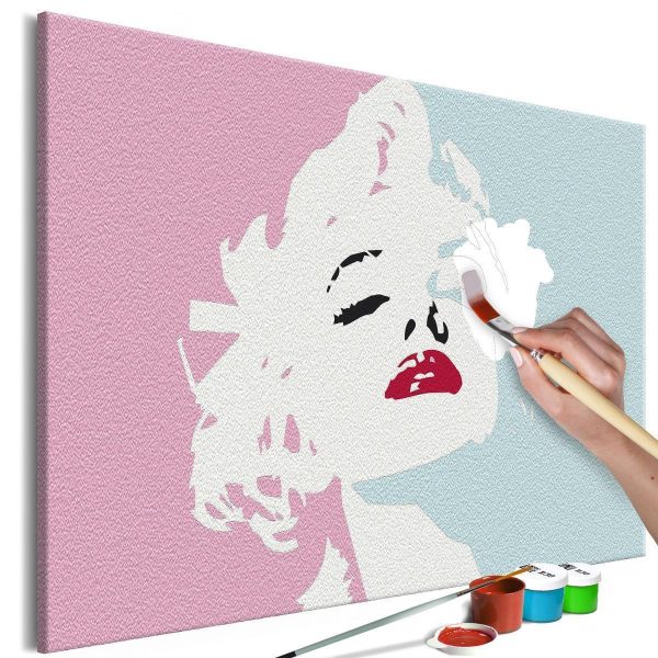 Paint By Numbers Kit - Marilyn in Pink