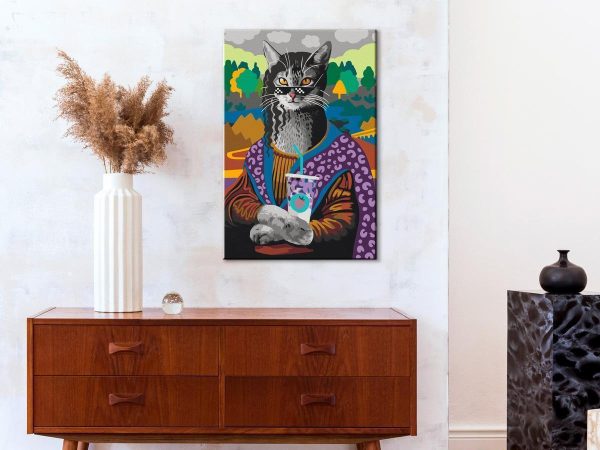 Paint By Numbers Kit - Mrs Kitty Lisa