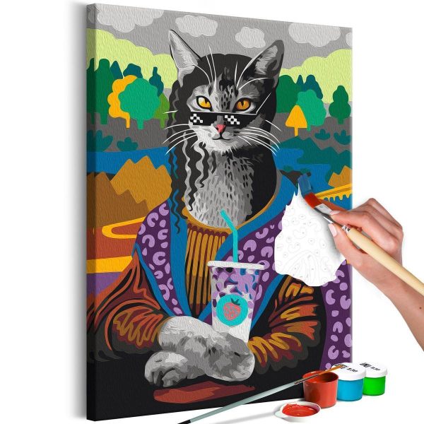 Paint By Numbers Kit - Mrs Kitty Lisa
