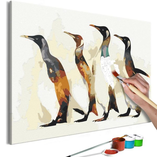 Paint By Numbers Kit - Penguin Family