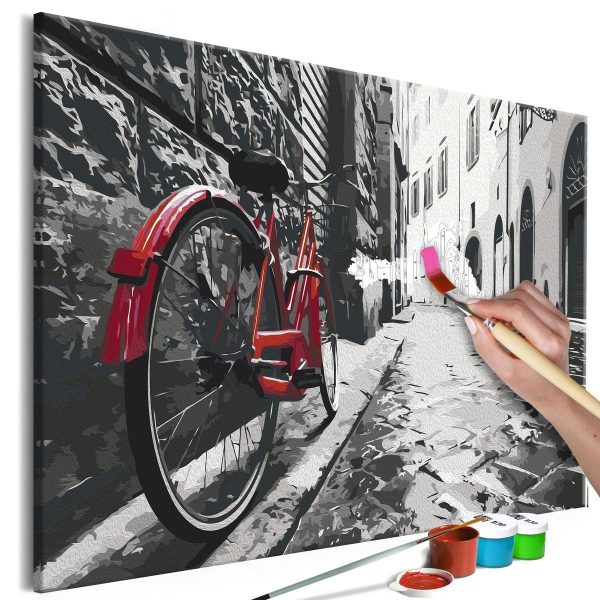 Paint By Numbers Kit - Red Bike