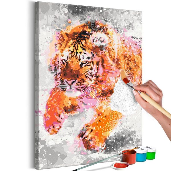 Paint By Numbers Kit - Running Tiger