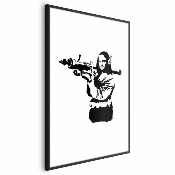Poster - Banksy Mona Lisa with Rocket Launcher