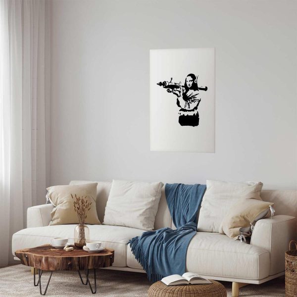 Poster - Banksy Mona Lisa with Rocket Launcher