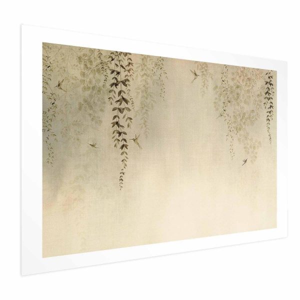Poster - Beige Hummingbirds