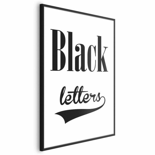 Poster - Black Letters