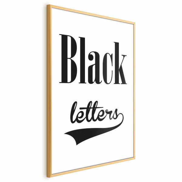 Poster - Black Letters