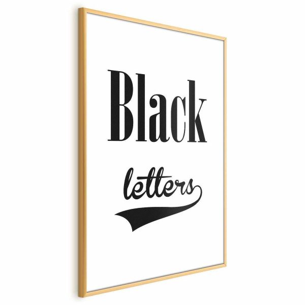 Poster - Black Letters