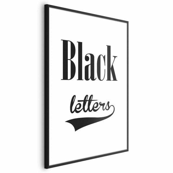 Poster - Black Letters