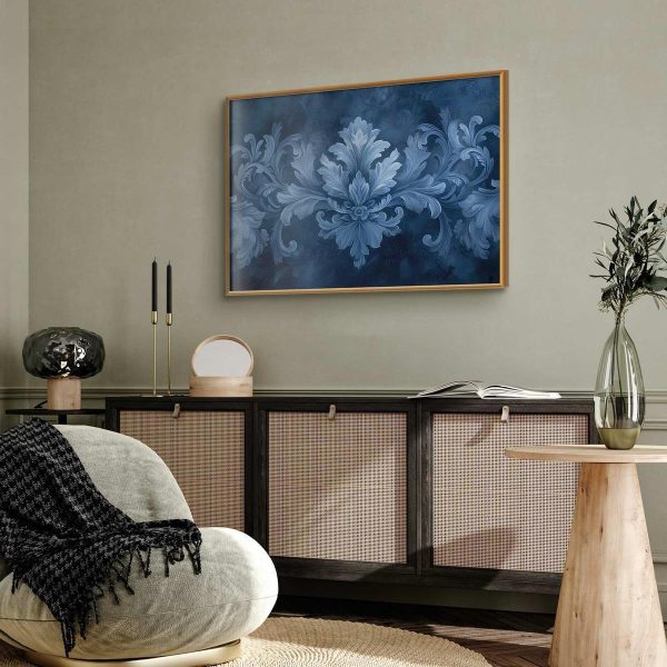 Poster - Blue Ornament in Cool Shades
