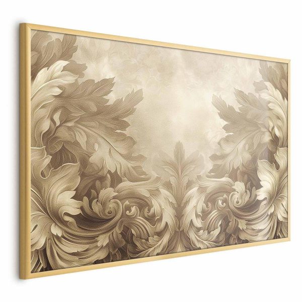 Poster - Carved Ornaments in Sepia Shades